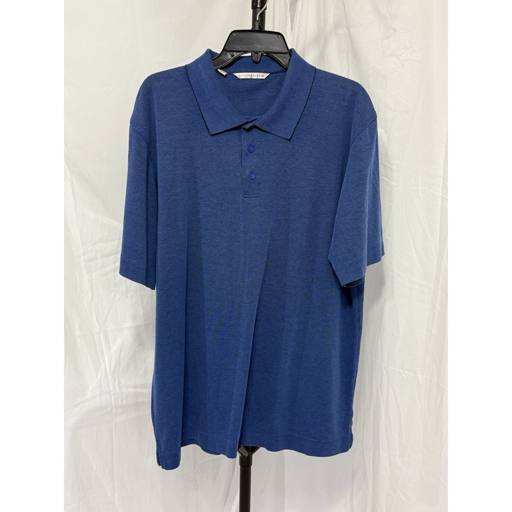 Cutter & Buck Mens Short‎ Sleeve Polo Shirt XL Blue